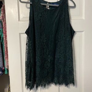 Sleeveless Lace Top